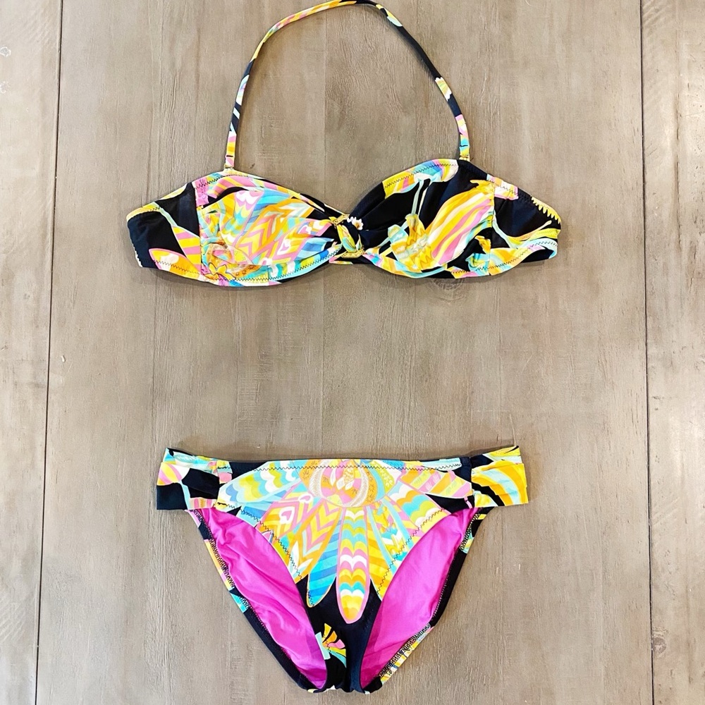 Trina Turk Bikini 2 Piece Tropical Boho Print